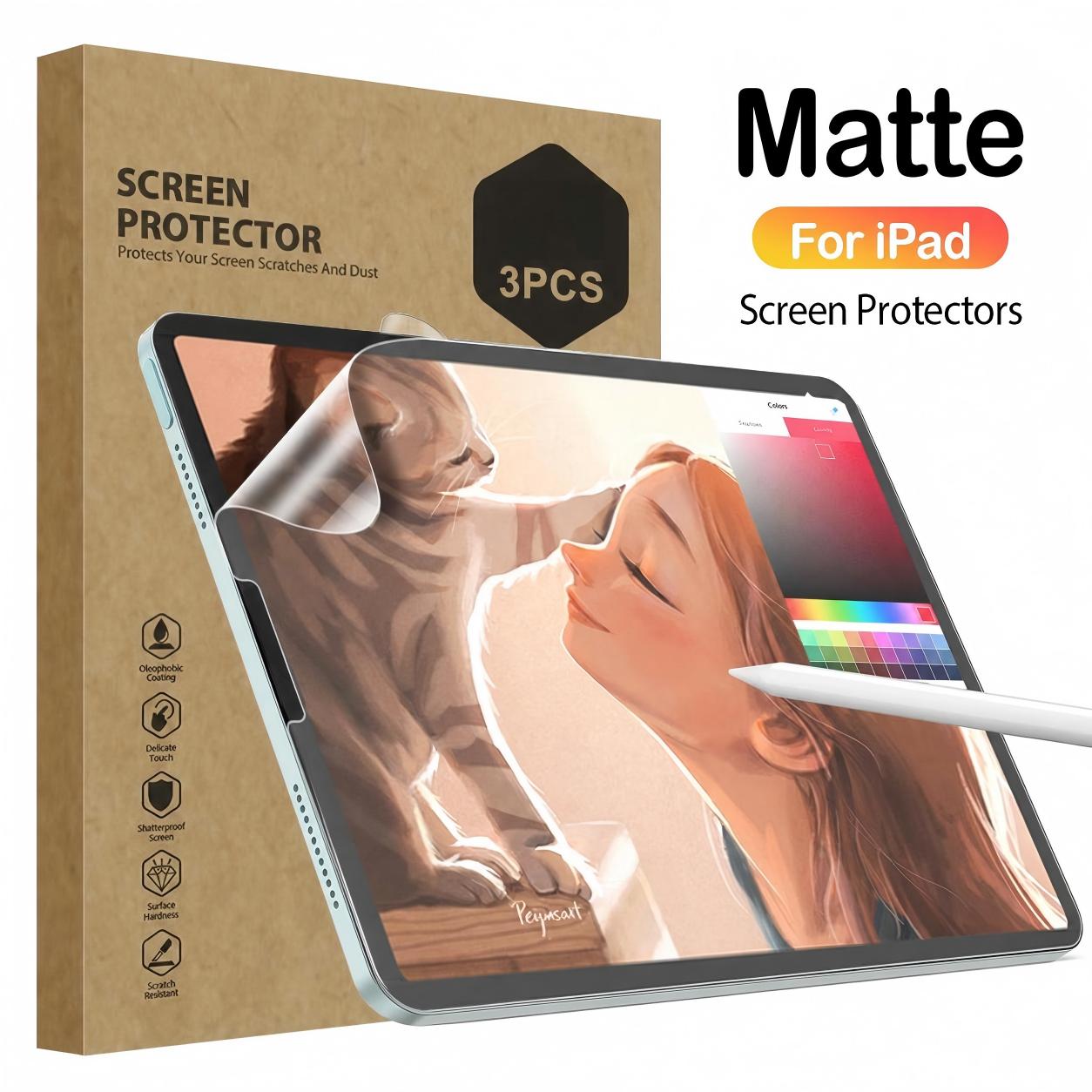 3PCS Paper Like Matte Screen P - огляд і ціна Matte Anti Glare Screen Protector