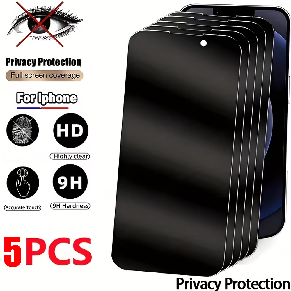 1-5PCS Anti-Spy Privacy Temper - огляд і ціна Anti Peek Privacy Tempered Glass