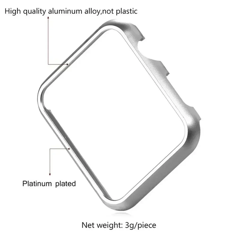 For iWatch SE Series 10 9 8 7  - огляд і ціна Metal Bumper Aluminum Frame Case