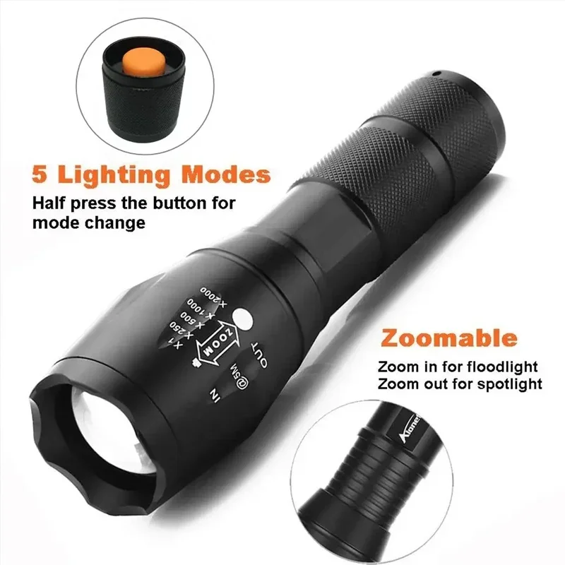 High Power T6 LED Flashlights  - огляд і ціна Power Banks